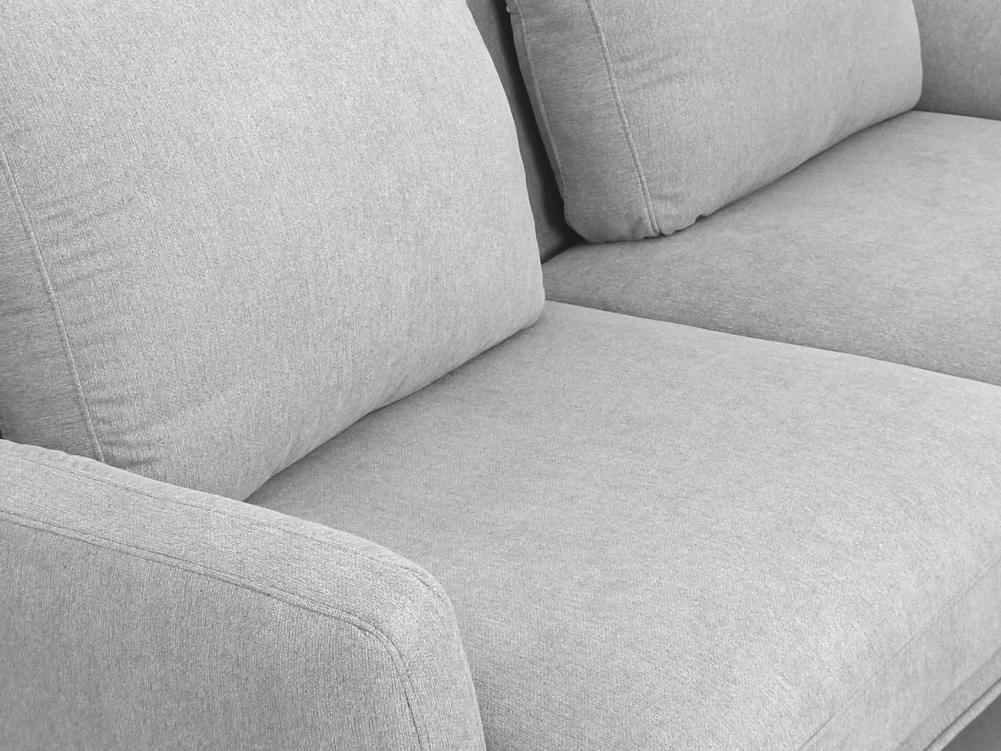 Divani Casa Dolly - Modern Light Grey Fabric Sofa-5