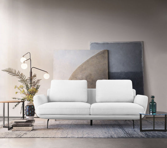 Divani Casa Dolly Modern - Off White Fabric Sofa | Modishstore | Sofas