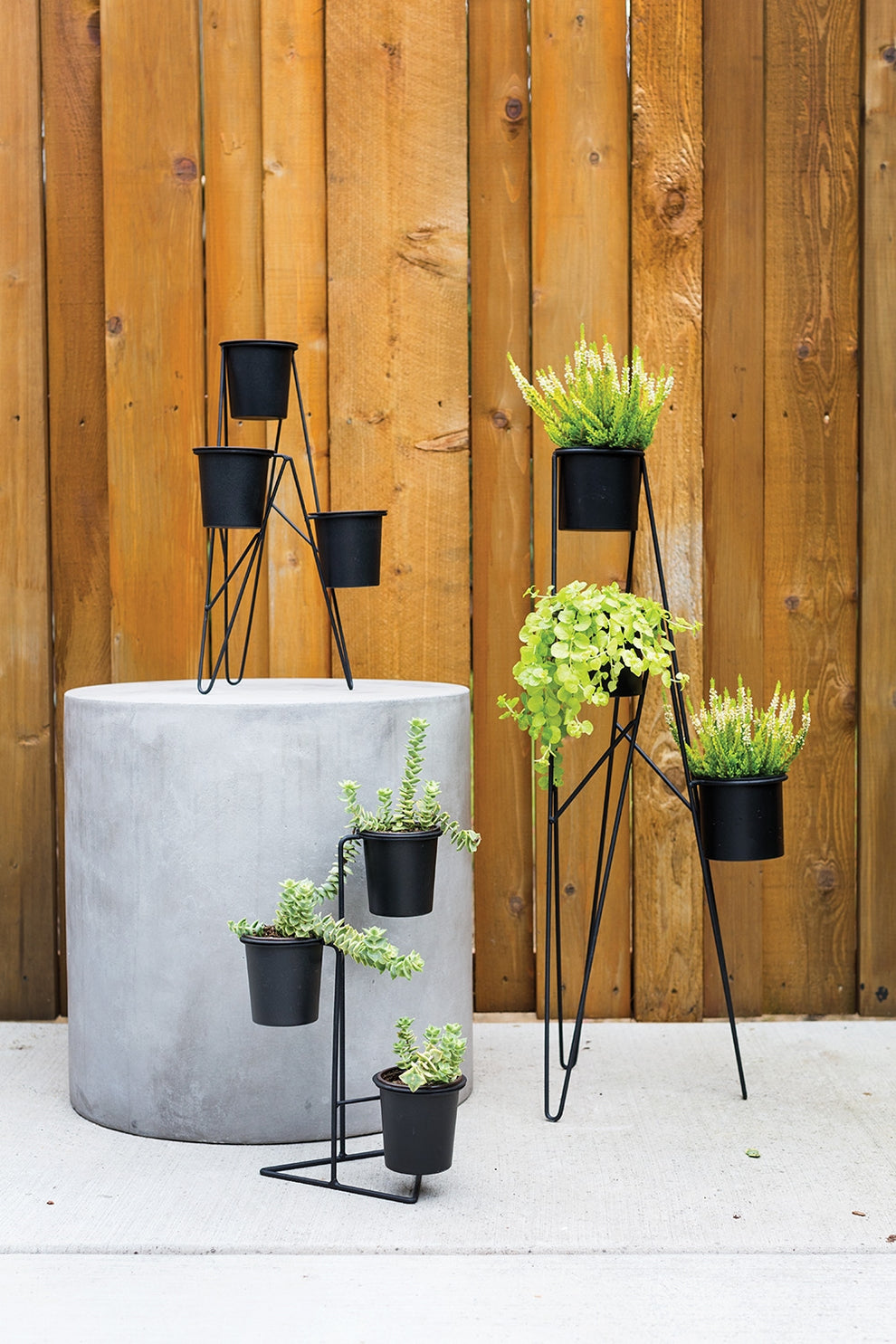 Donahue Plant Stand Set Of 2 By Accent Decor | Planters, Troughs & Cachepots | Modishstore - 1