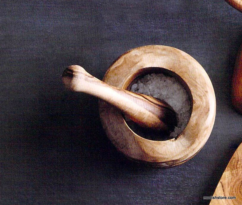 Roost Teak Wood Mortar & Pestle