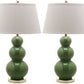 Safavieh Pamela Triple Gourd Ceramic Lamp | Table Lamps |  Modishstore  - 10