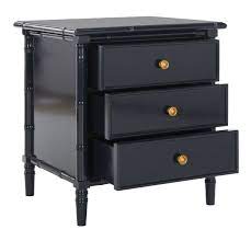 Safavieh Mina Modern Coastal 3 Drawer 25" H Bamboo Nightstand | Nightstands | Modishstore - 3