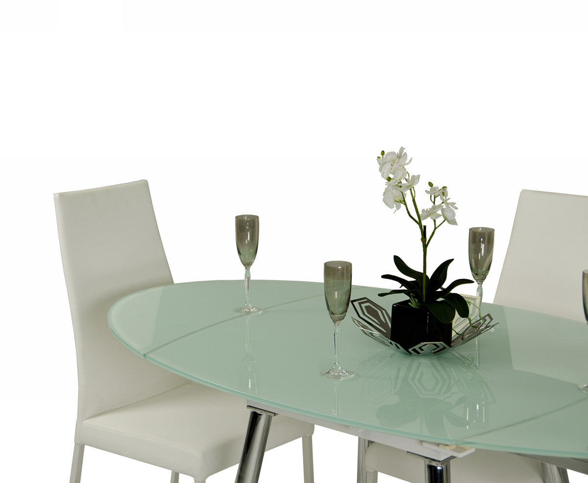 Modrest Brunch Modern White Extendable Dining Table-4