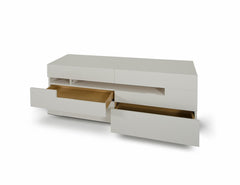 Vig Furniture Modrest Ceres - Modern LED White Lacquer Dresser