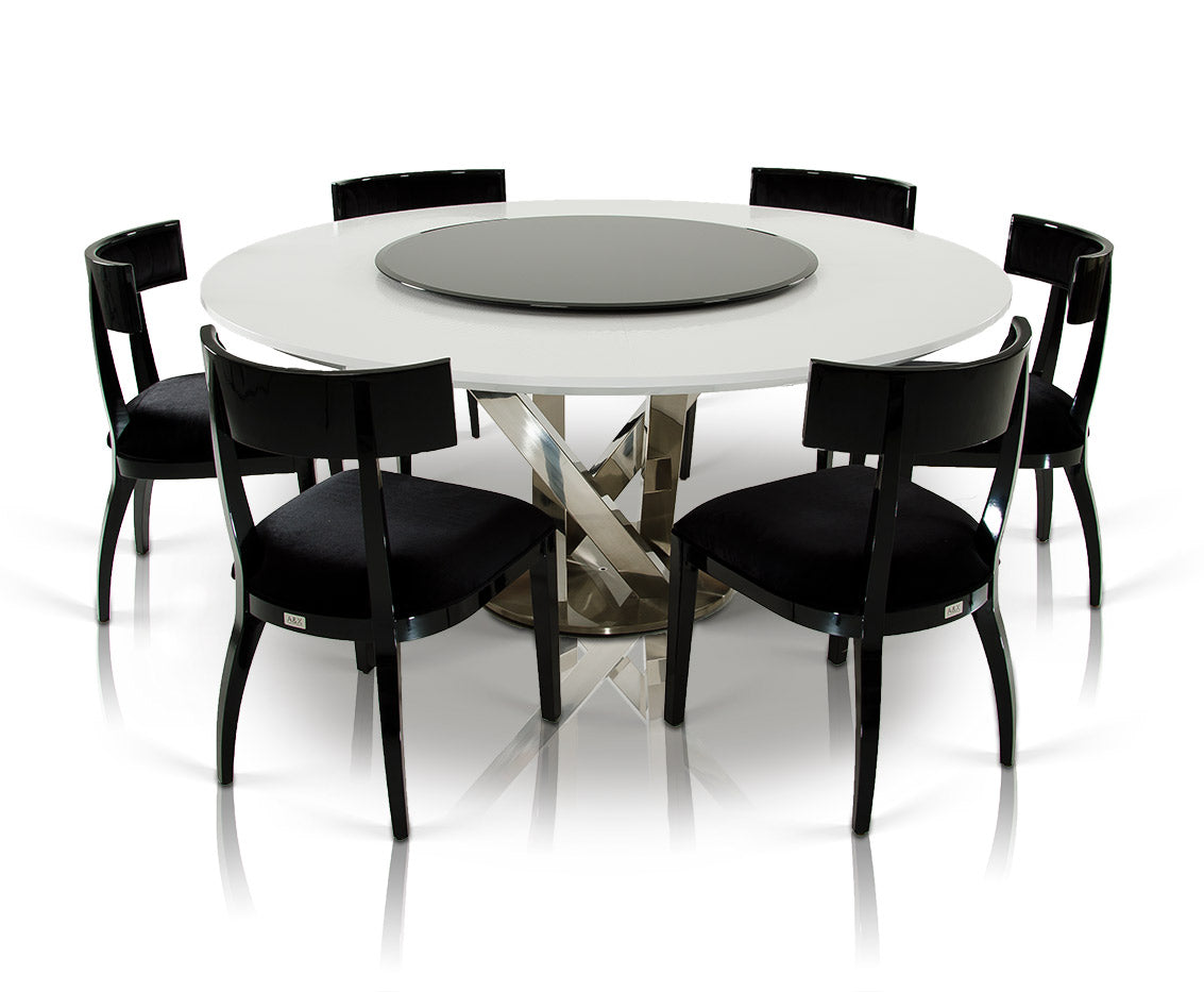 Alek - Modern Black Dining Chair (Set of 2) | Modishstore | Dining Chairs