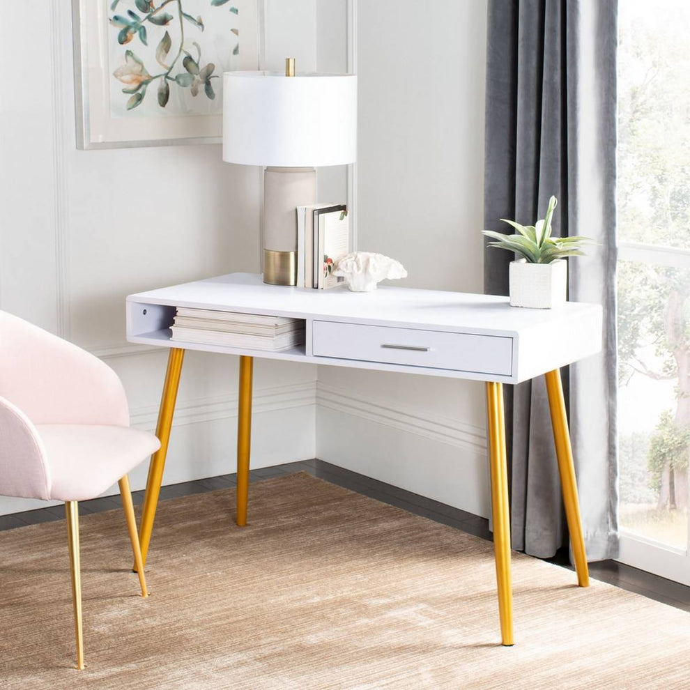 Safavieh Jorja 1 Drawer 1 Shelf Desk | Desks | Modishstore - 7