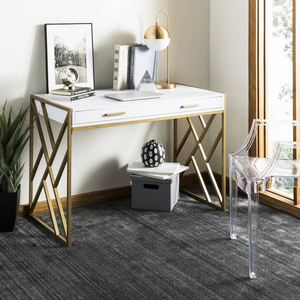 Safavieh Elaine 1 Drawer Desk | Desks | Modishstore - 2