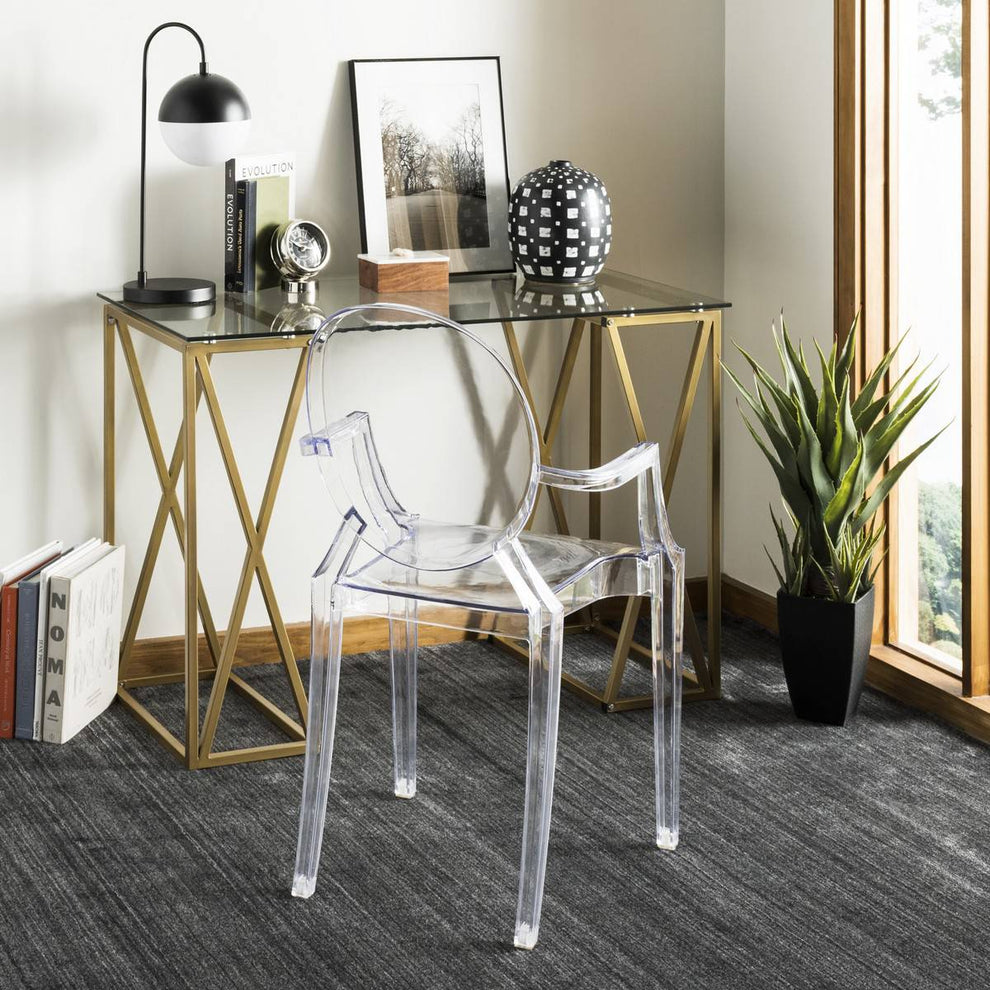Safavieh Theresa Glass Top Desk | Desks | Modishstore - 2
