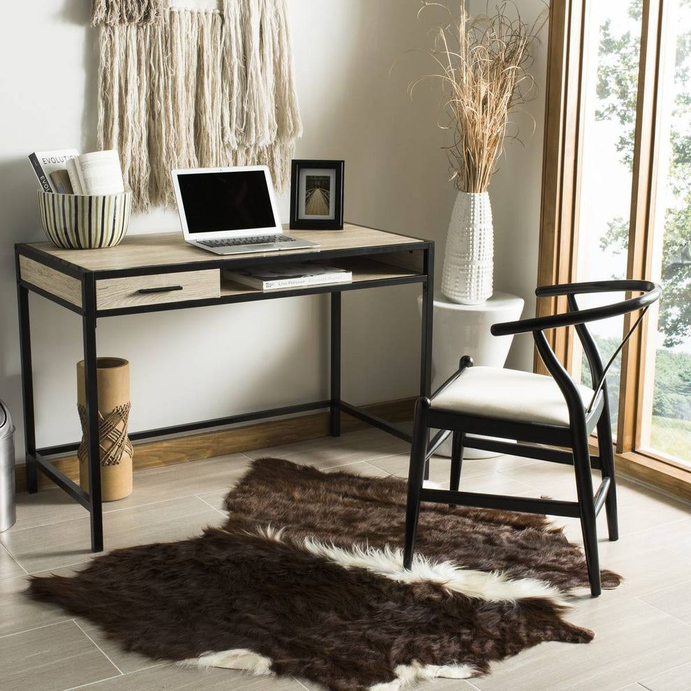 Safavieh Alan 1 Shelf Desk With Drawer | Desks | Modishstore - 2