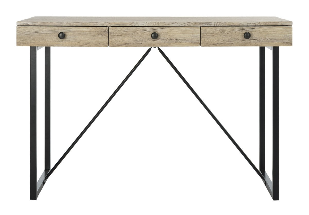 Safavieh Hilton 3 Drawer Desk | Desks | Modishstore - 1