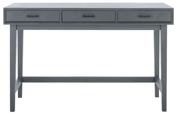 Safavieh Hawthorn 3 Drawer Desk - Distressed Gray | Desks | Modishstore - 2