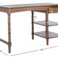 Safavieh Henric 1 Drawer 2 Shelf Desk - Brown | Desks | Modishstore - 4