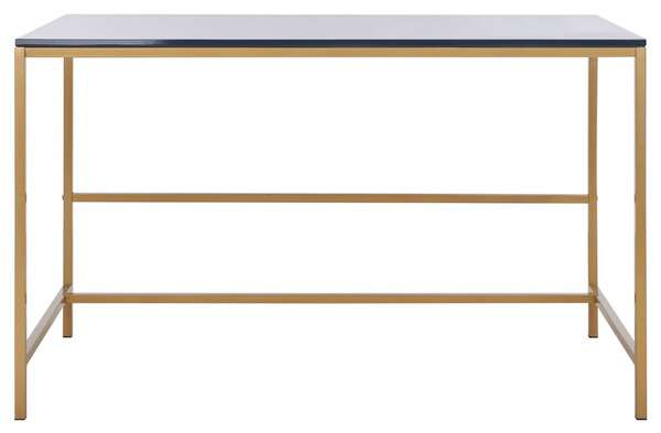 Safavieh Nova Glossy Wooden Desk - Navy Top | Desks | Modishstore - 2