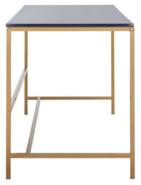 Safavieh Nova Glossy Wooden Desk - Navy Top | Desks | Modishstore - 4