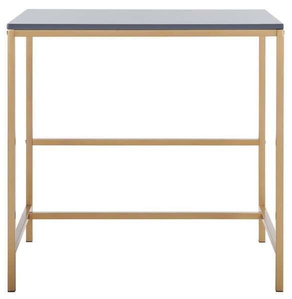 Safavieh Viv Glossy Wooden Desk - Light Gray | Desks | Modishstore - 2