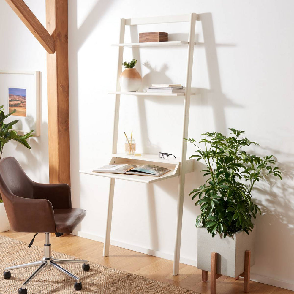 Safavieh Pamella 2 Shelf Leaning Desk | Desks | Modishstore - 5