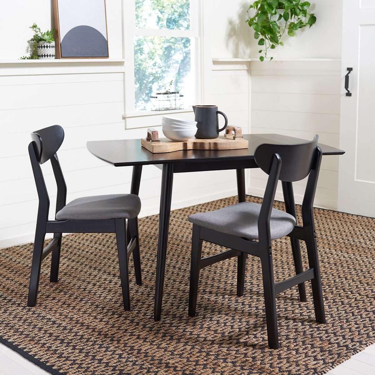 Safavieh Kaylee Extension Dining Table - Matte Black | Dining Tables | Modishstore