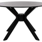 Safavieh Nicolai Round Dining Table - Matte Black | Dining Tables | Modishstore - 2