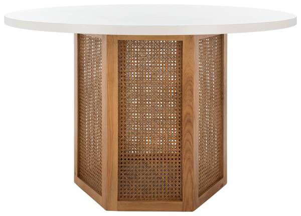 Safavieh Danez Cane Dining Table - White Top | Dining Tables | Modishstore - 2