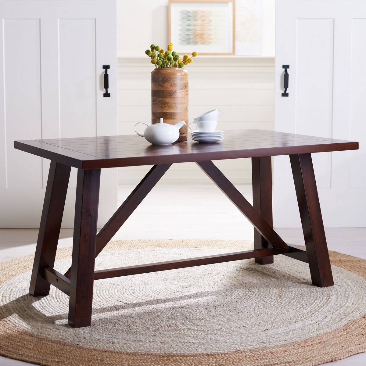Safavieh Ainslee Rectangle Dining Table | Dining Tables | Modishstore - 2