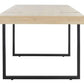 Safavieh Cael Dining Table - Sand With Black | Dining Tables | Modishstore - 4