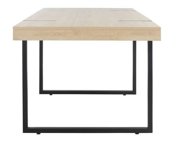 Safavieh Cael Dining Table - Sand With Black | Dining Tables | Modishstore - 4