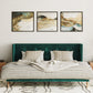 Nova Domus Durango Modern Green Fabric & Walnut Bed | Beds | Modishstore - 2