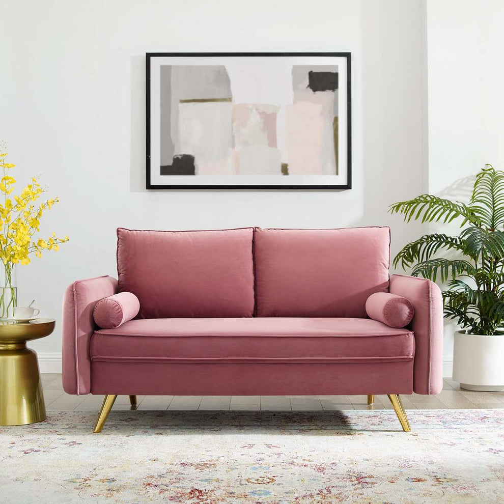 Modway Revive Performance Velvet Loveseat - EEI-3989 | Loveseats | Modishstore - 8