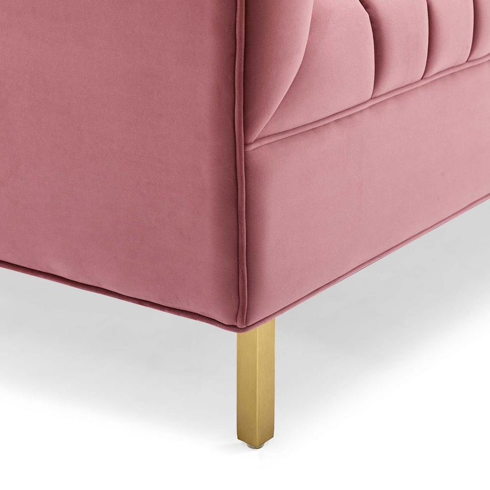 Modway Shift Channel Tufted Performance Velvet Loveseat - EEI-4131 | Loveseats | Modishstore - 3