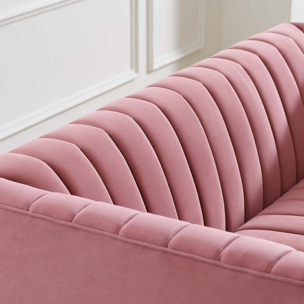 Modway Shift Channel Tufted Performance Velvet Loveseat - EEI-4131 | Loveseats | Modishstore - 7