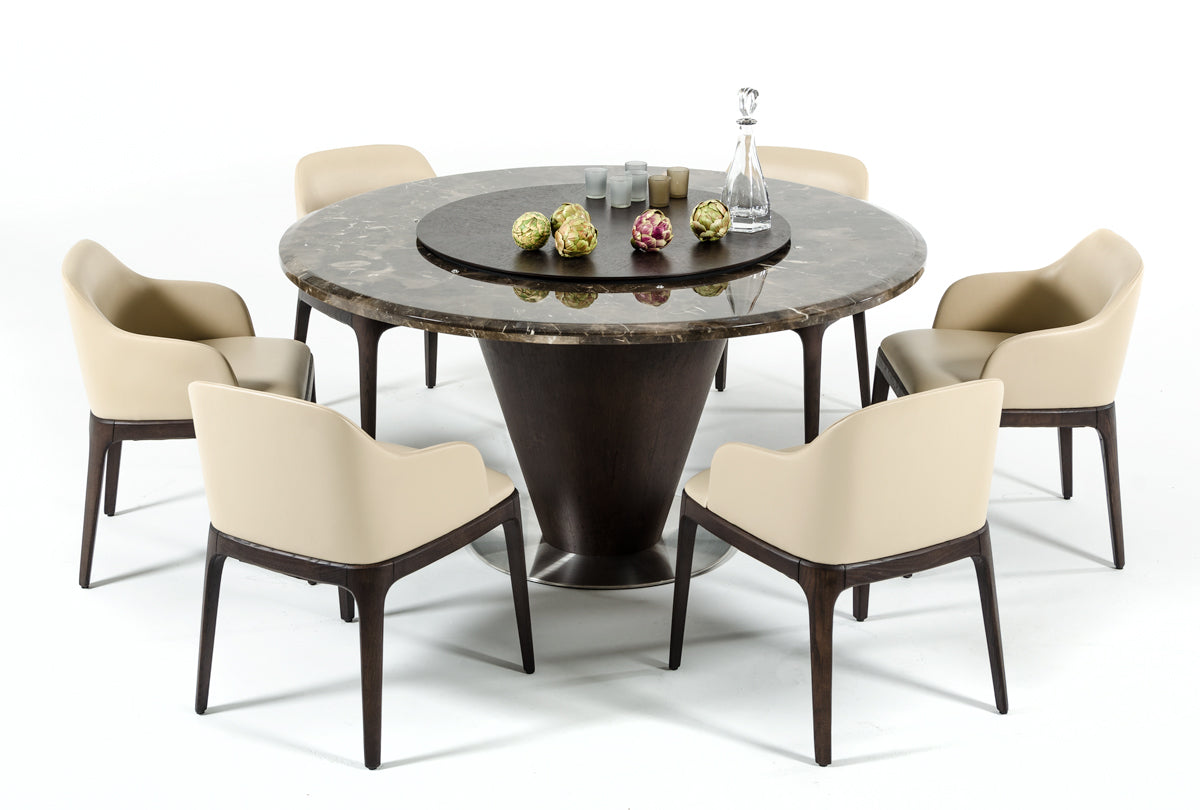 Vig Furniture Modrest Margot - Modern Cream Eco-Leather Dining Chair | Modishstore | Dining Chairs