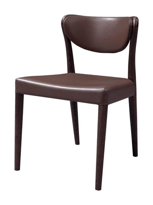 Union - Modern Brown Oak Dining Chair (Set of 2) | Modishstore | Dining Chairs