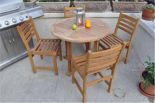Montage Windham  5- Pices Dining Set B By Anderson Teak | Outdoor Dining Sets | Modishstore