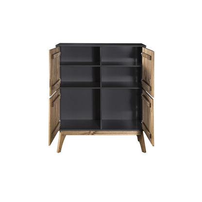 Manhattan Comfort Rustic Mid-Century Modern Jackie 49.4" High Dresser Cabinet | Cabinets | Modishstore-3