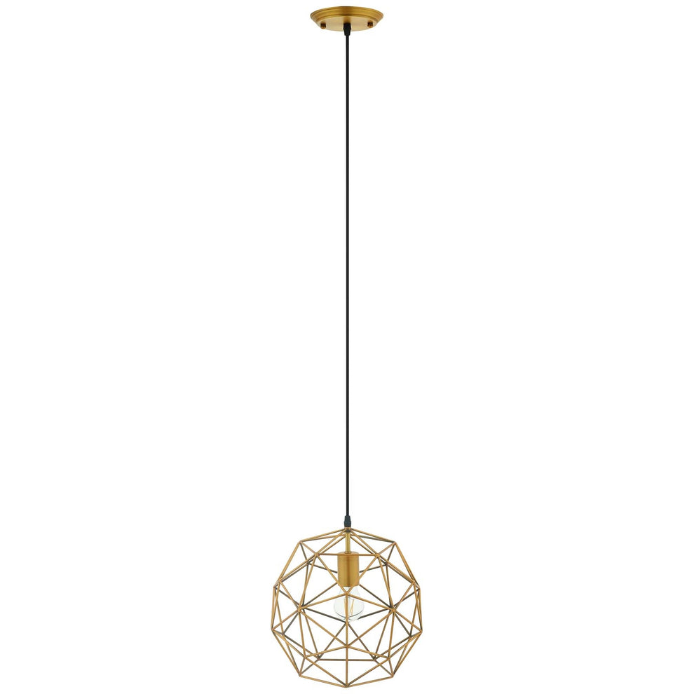 Rarity Geometric Decagon-Shaped Brass Pendant Light By Modway - EEI-2911 | Pendant Lamps | Modishstore - 2