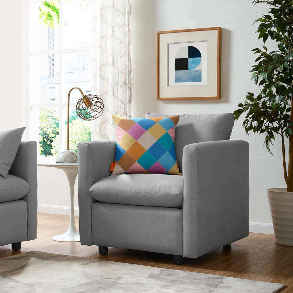 Modway Activate Upholstered Fabric Armchair - EEI-3045 | Armchairs | Modishstore - 1