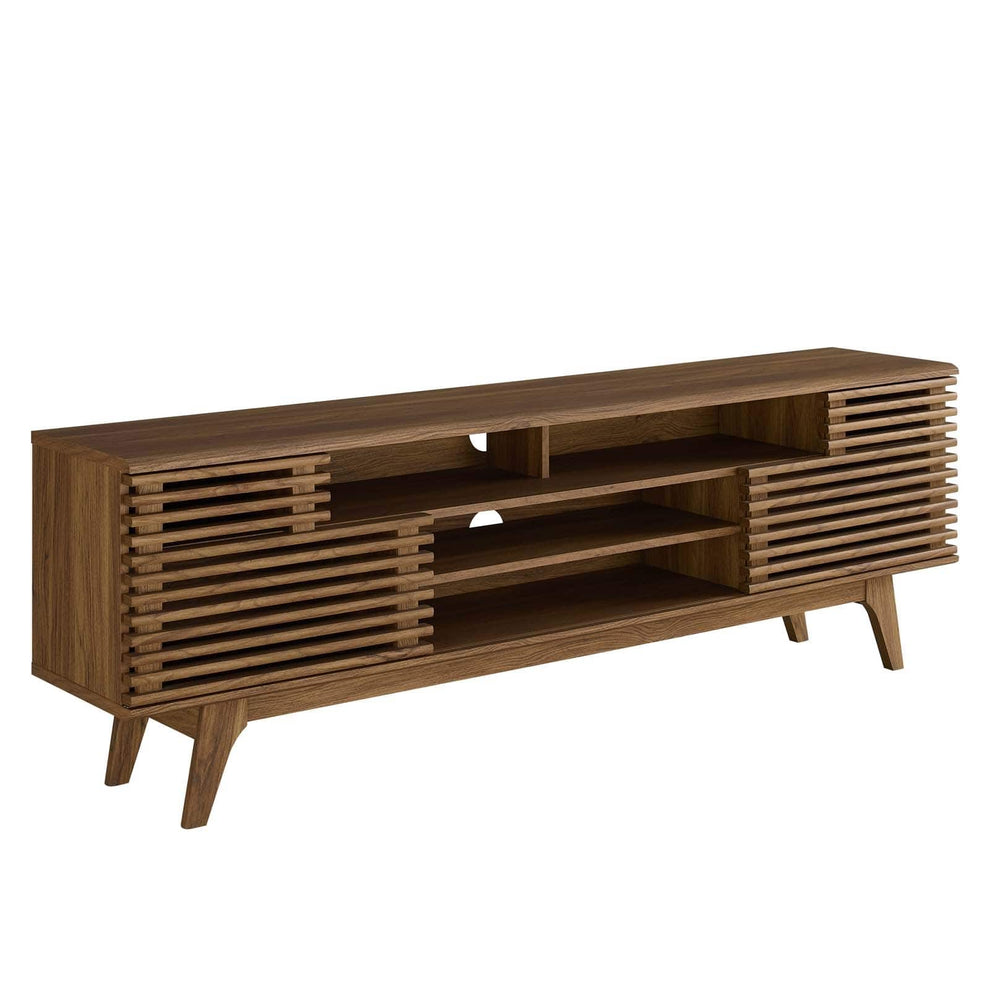 Modway Render 71" Media Console TV Stand in Walnut - EEI-3433 | TV Stands | Modishstore - 3