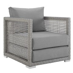 Aura 3 Piece Outdoor Patio Wicker Rattan Set by Modway - EEI-3599 | Outdoor Sofas, Loveseats & Sectionals | Modishstore - 10