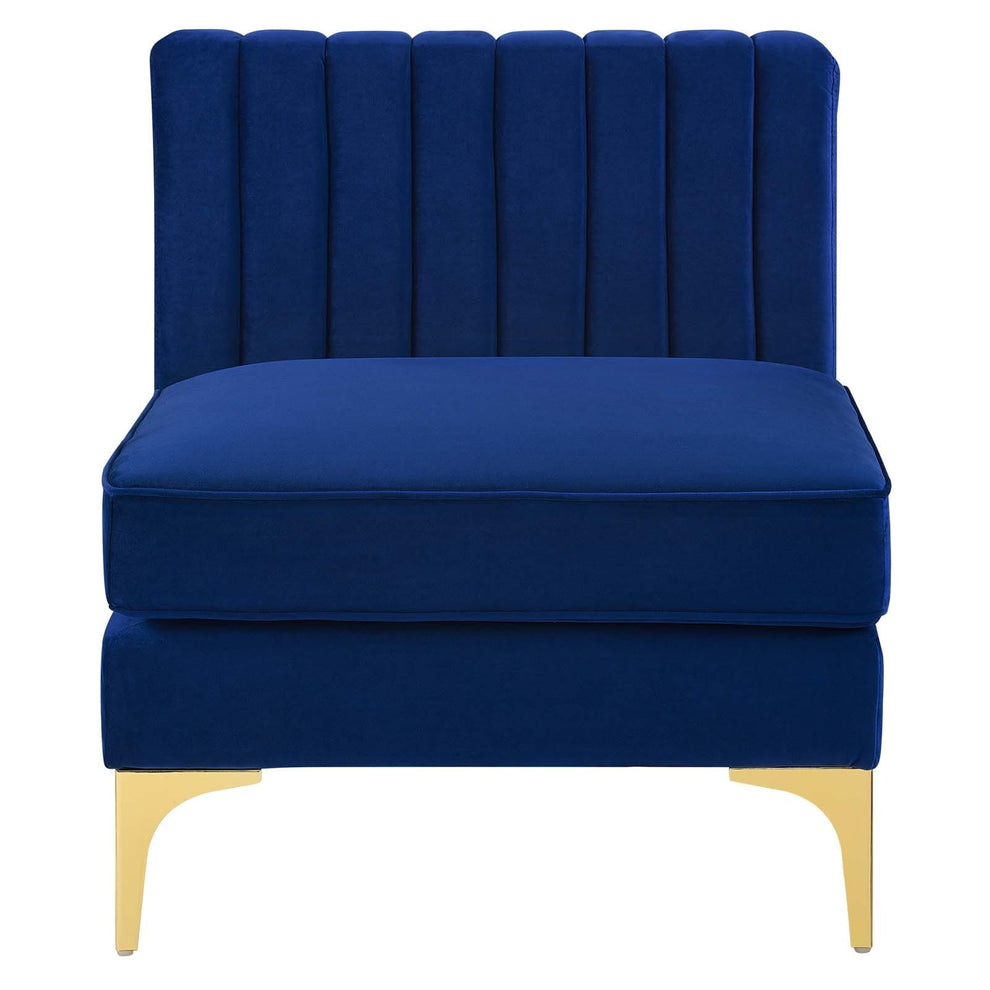 Modway Triumph Channel Tufted Performance Velvet Armless Chair - EEI-3984 | Accent Chairs | Modishstore - 10