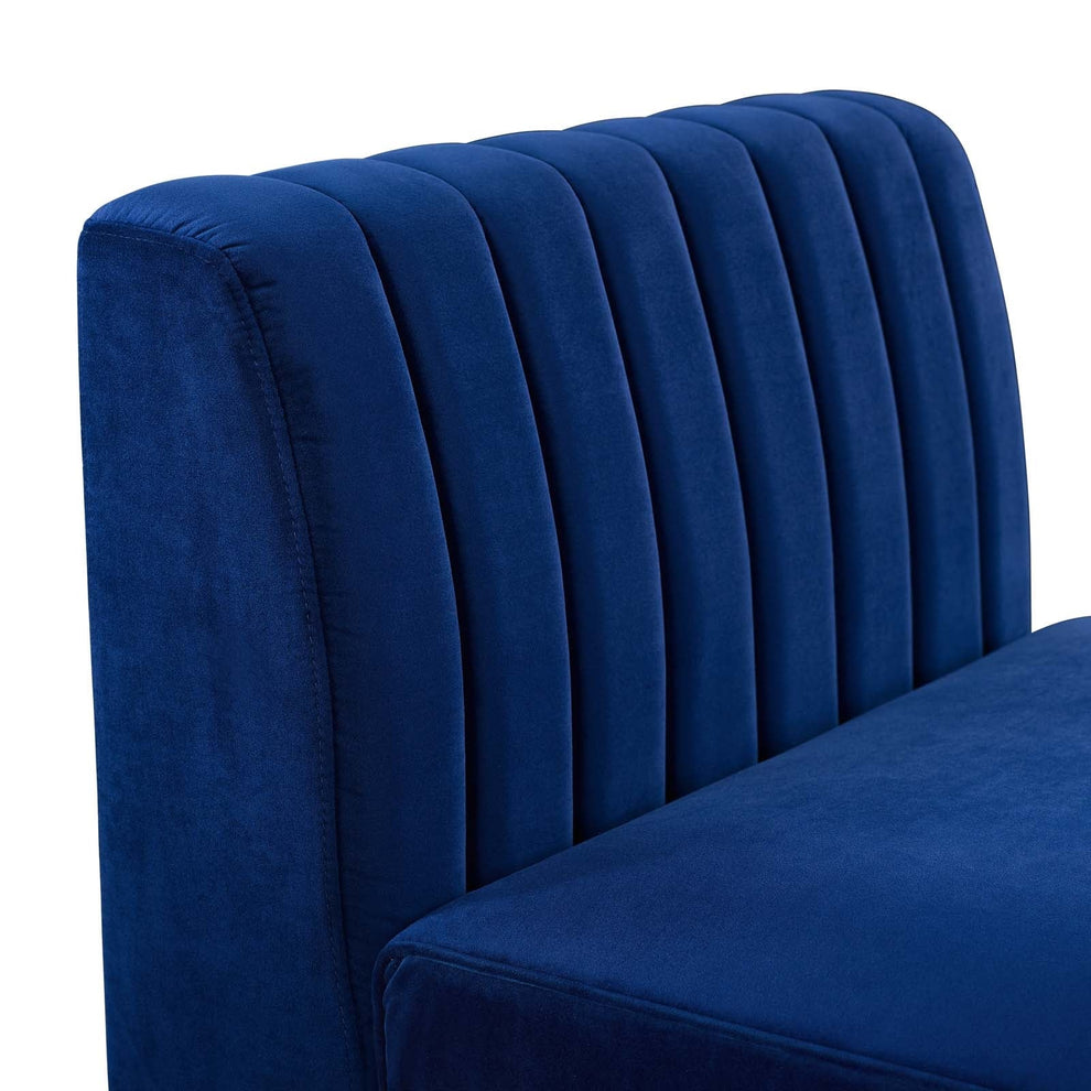 Modway Triumph Channel Tufted Performance Velvet Armless Chair - EEI-3984 | Accent Chairs | Modishstore - 11