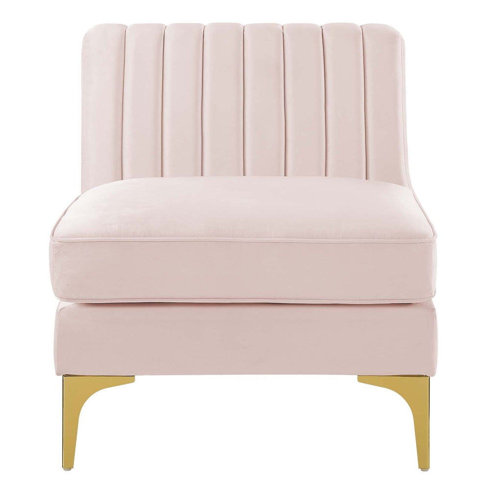 Modway Triumph Channel Tufted Performance Velvet Armless Chair - EEI-3984 | Accent Chairs | Modishstore - 16