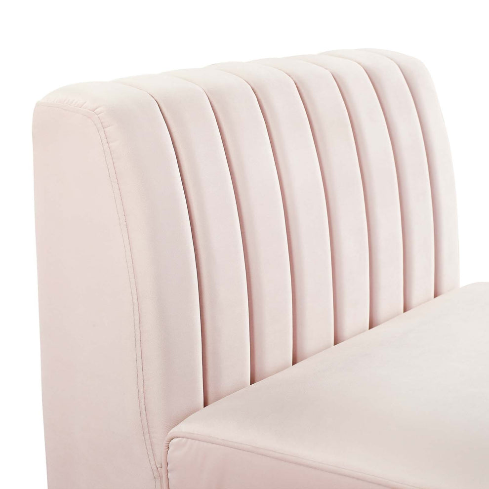 Modway Triumph Channel Tufted Performance Velvet Armless Chair - EEI-3984 | Accent Chairs | Modishstore - 17