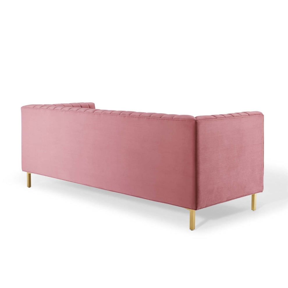 Modway Shift Channel Tufted Performance Velvet Sofa - EEI-4132 | Sofas | Modishstore - 5