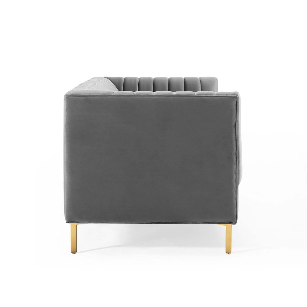 Modway Shift Channel Tufted Performance Velvet Sofa - EEI-4132 | Sofas | Modishstore - 11