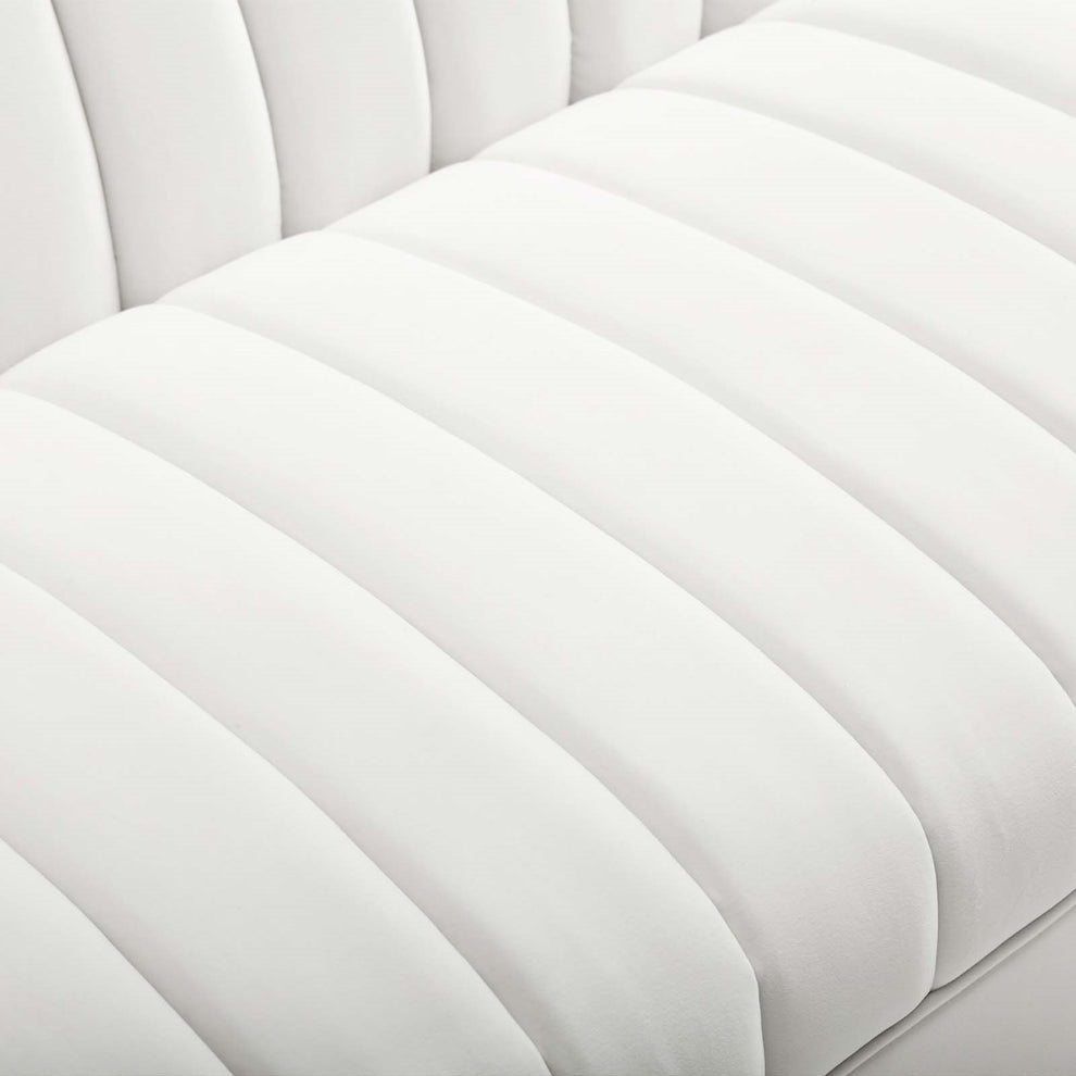 Modway Shift Channel Tufted Performance Velvet Sofa - EEI-4132 | Sofas | Modishstore - 26