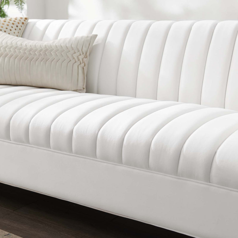 Modway Shift Channel Tufted Performance Velvet Sofa - EEI-4132 | Sofas | Modishstore - 27