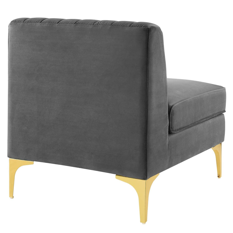 Modway Triumph Channel Tufted Performance Velvet 6-Piece Sectional Sofa - EEI-4352 | Sofa Set | Modishstore - 7