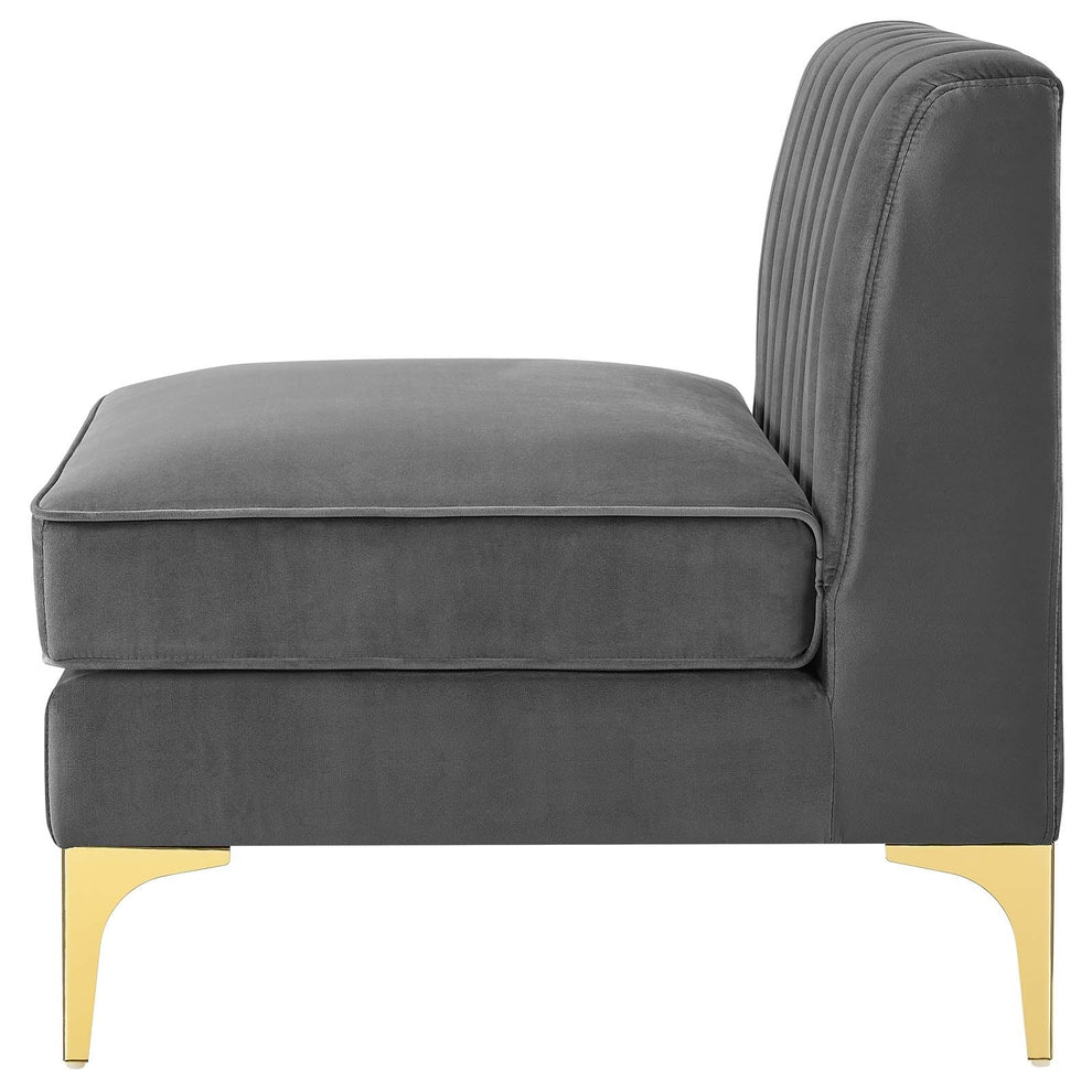 Modway Triumph Channel Tufted Performance Velvet 6-Piece Sectional Sofa - EEI-4352 | Sofa Set | Modishstore - 8