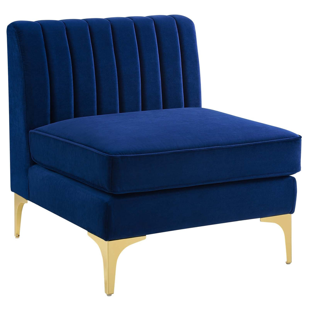 Modway Triumph Channel Tufted Performance Velvet 6-Piece Sectional Sofa - EEI-4352 | Sofa Set | Modishstore - 15