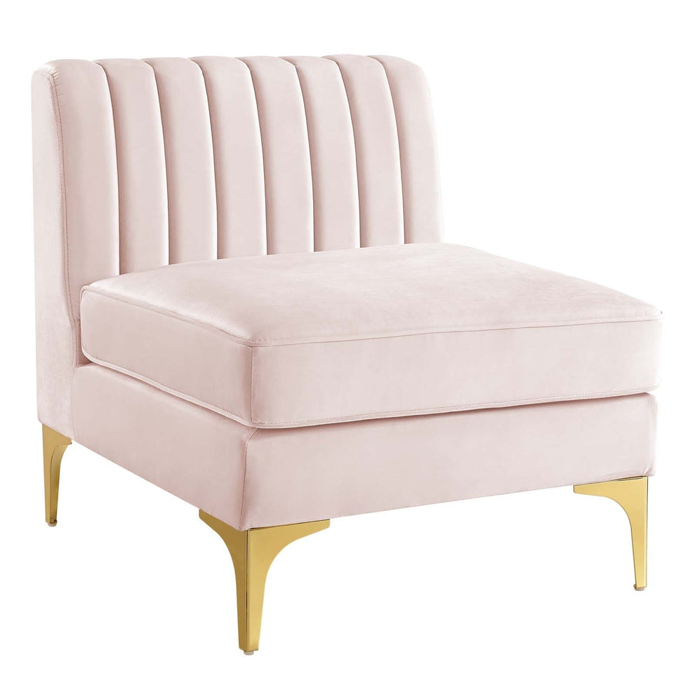 Modway Triumph Channel Tufted Performance Velvet 6-Piece Sectional Sofa - EEI-4352 | Sofa Set | Modishstore - 24